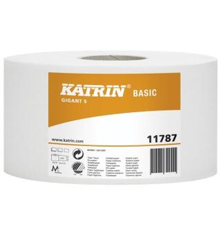 Toalettpapir Katrin Basic Gigant S 265 m Miljømerket resirk. 1-lag bredde 10 cm